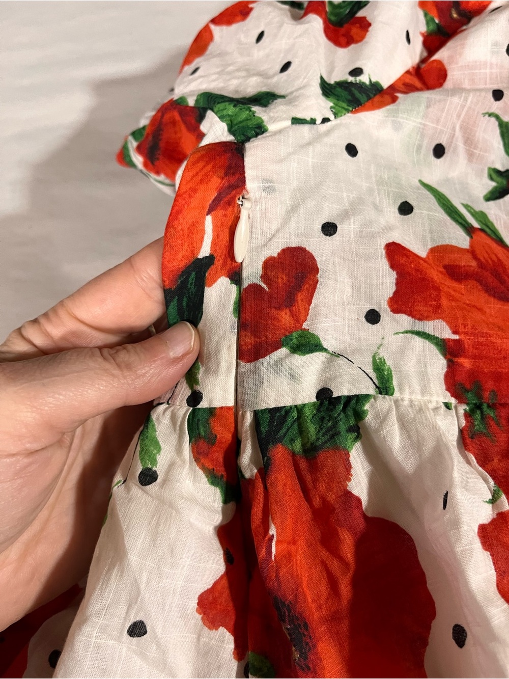 Maeve Anthropologie Square Neck Smocked Baby-Doll Floral Mini Dress Large - Picture 11 of 16